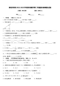 聊城市莘县2022-2023学年四年级数学第二学期期末调研模拟试题含答案