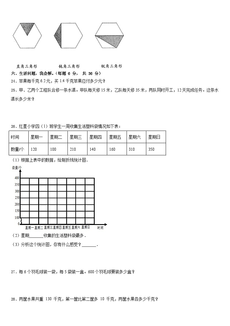 韶关市乳源瑶族自治县2022-2023学年四下数学期末统考试题含答案第3页