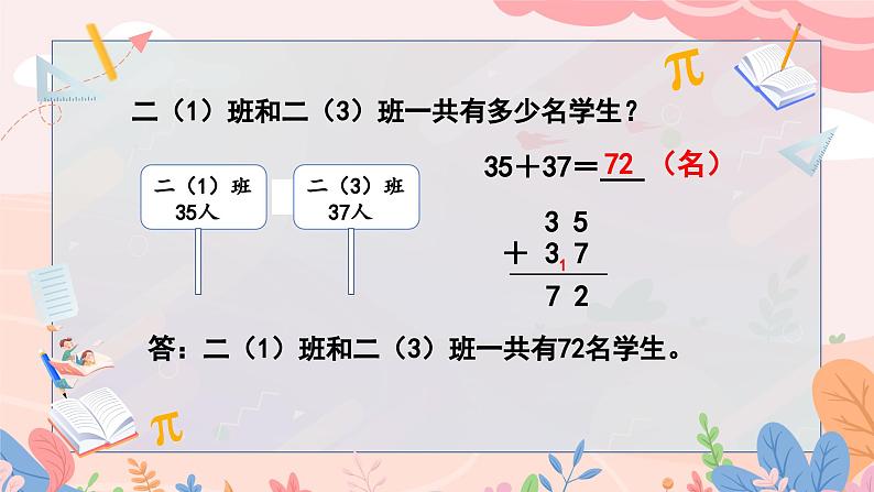 人教版二年级上册数学 第二单元  第3课时  进位加法课件PPT06