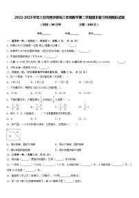 2022-2023学年三亚市西沙群岛三年级数学第二学期期末复习检测模拟试题含答案