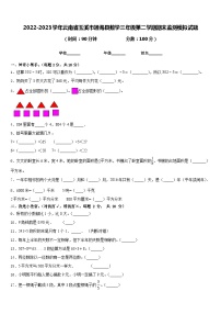 2022-2023学年云南省玉溪市通海县数学三年级第二学期期末监测模拟试题含答案