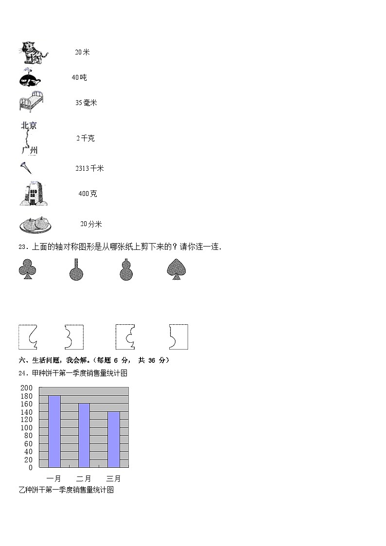 2022-2023学年南通市如皋市三下数学期末达标测试试题含答案第3页