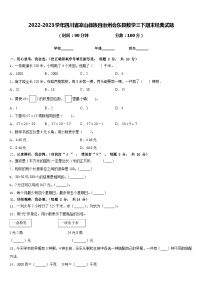 2022-2023学年四川省凉山彝族自治州会东县数学三下期末经典试题含答案