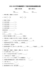 2022-2023学年城固县数学三下期末质量跟踪监视模拟试题含答案