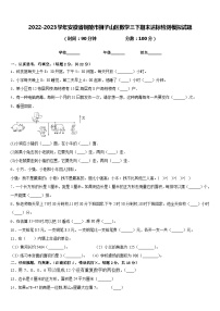 2022-2023学年安徽省铜陵市狮子山区数学三下期末达标检测模拟试题含答案