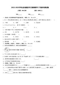 2022-2023学年山东省临沂市兰陵县数学三下期末经典试题含答案