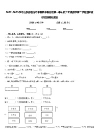 2022-2023学年山东省临沂市平邑县平邑街道第一中心校三年级数学第二学期期末达标检测模拟试题含答案