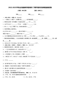 2022-2023学年山东省德州市临邑县三下数学期末质量跟踪监视试题含答案