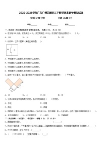 2022-2023学年广东广州花都区三下数学期末联考模拟试题含答案