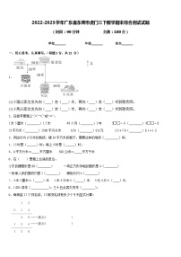 2022-2023学年广东省东莞市虎门三下数学期末综合测试试题含答案