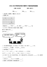 2022-2023学年怀化市洪江市数学三下期末质量检测试题含答案