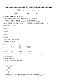 2022-2023学年新疆乌鲁木齐市沙依巴克区数学三下期末教学质量检测模拟试题含答案