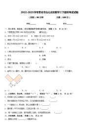 2022-2023学年枣庄市台儿庄区数学三下期末考试试题含答案