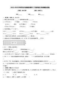 2022-2023学年枣庄市薛城区数学三下期末复习检测模拟试题含答案