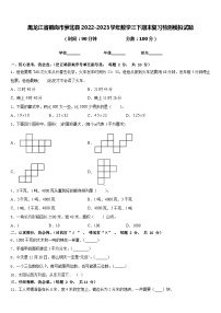 黑龙江省鹤岗市萝北县2022-2023学年数学三下期末复习检测模拟试题含答案