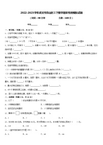 2022-2023学年武汉市洪山区三下数学期末检测模拟试题含答案