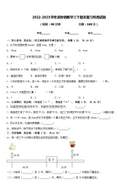 2022-2023学年武陟县数学三下期末复习检测试题含答案