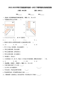 2022-2023学年江苏省盐城市盐城一小年三下数学期末达标测试试题含答案