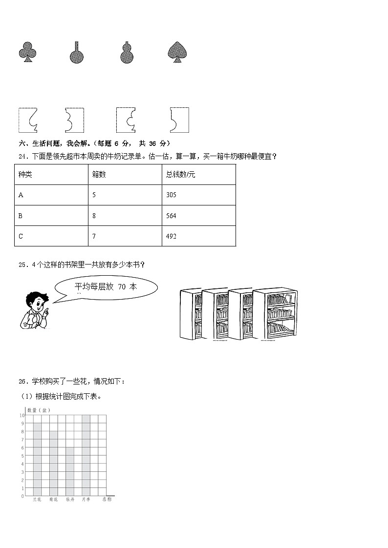 2022-2023学年江西省南昌市南师附小三年级数学第二学期期末达标检测模拟试题含答案03