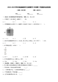 2022-2023学年河南省南阳市社旗县数学三年级第二学期期末监测试题含答案