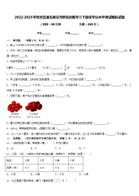 2022-2023学年河北省石家庄市桥东区数学三下期末学业水平测试模拟试题含答案