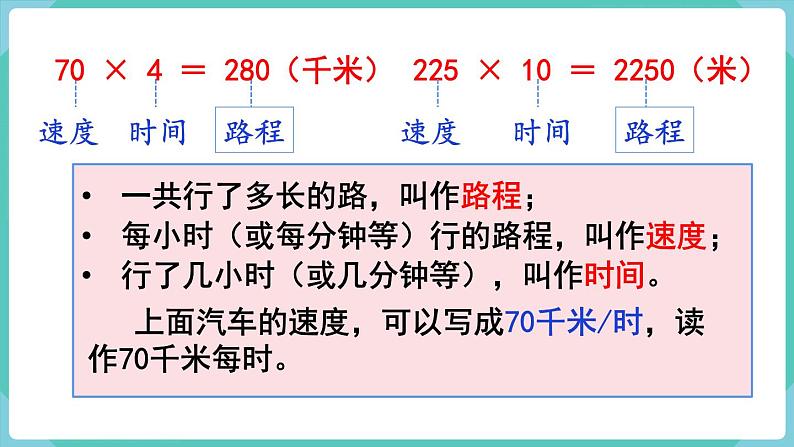 4.5 速度、时间和路程（课件）四年级上册数学-人教版05