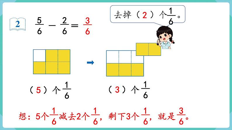 8.5 分数的简单计算（课件）三年级上册数学-人教版第6页