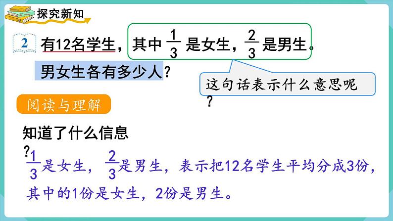 8.7 分数的简单应用（2）（课件）三年级上册数学-人教版03