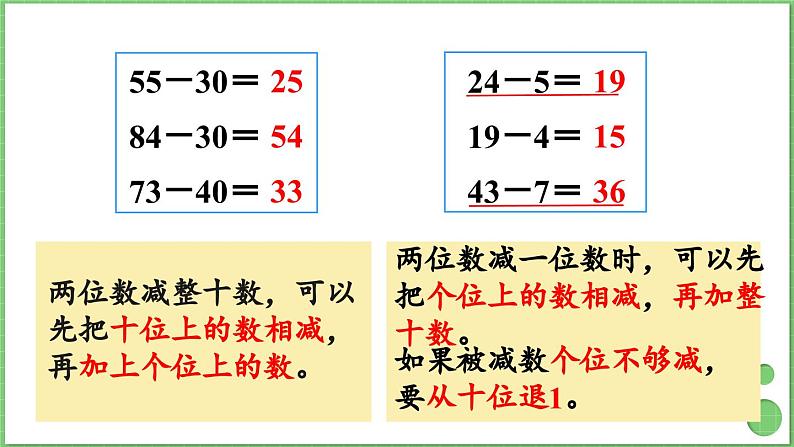 2.2 口算两位数减两位数 课件 人教版三年级上册数学第4页