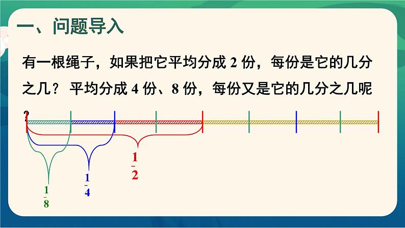 8.1 第2课时 比较几分之一的大小 课件 人教版三年级上册数学02