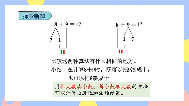 第3课时  8、7、6加几的两种算法授课课件第4页
