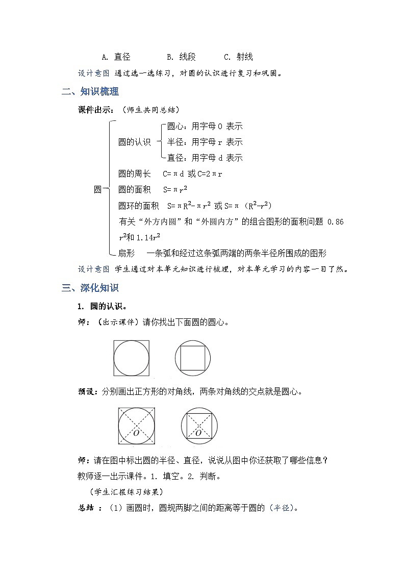 人教版数学六上5《整理和复习》课件PPT+教案02