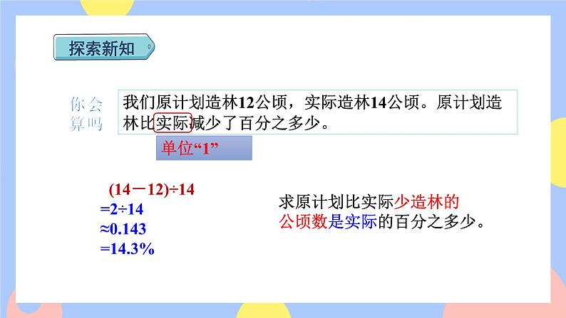 6.4《求一个数比另一个数多(或少)百分之几》课件PPT+教案+视频08