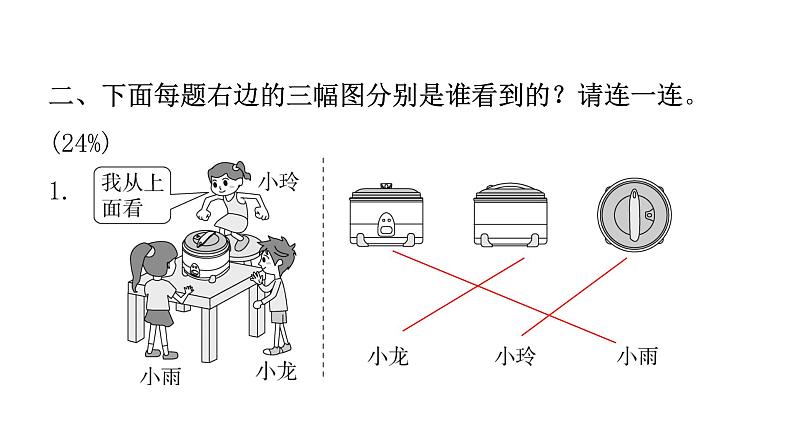 人教版小学二年级数学上册第五单元综合能力评价课件第6页