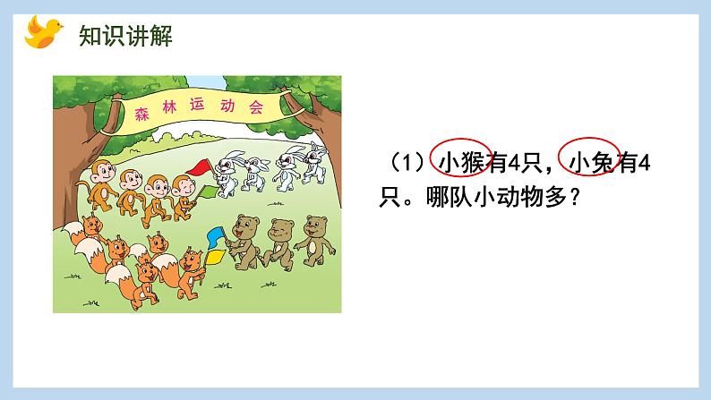 5.4 认识“=”“＞”和“＜”（课件）苏教版一年级上册数学第5页