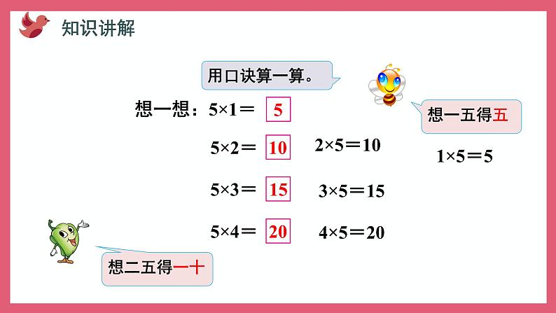 3.3 5的乘法口诀（课件）苏教版二年级上册数学第7页