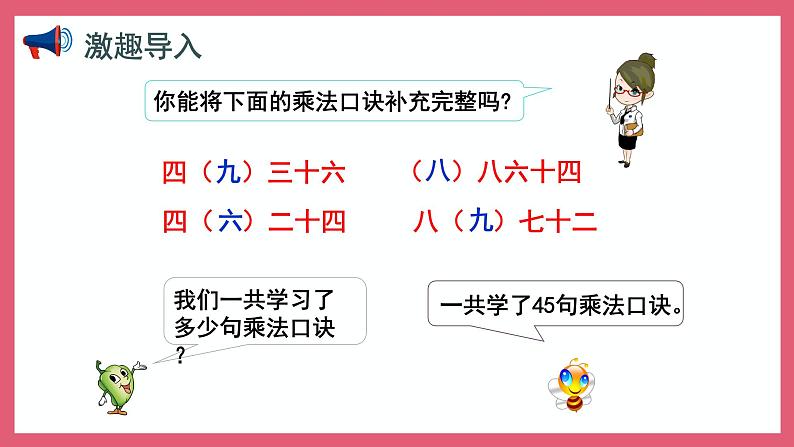 6.6  乘法口诀表（课件）苏教版二年级上册数学第2页