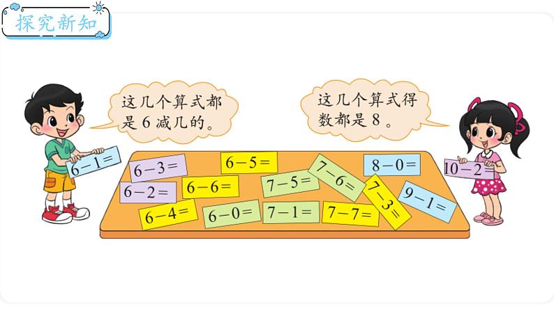 北师大版数学一年级上册3.11 做个减法表 课件03