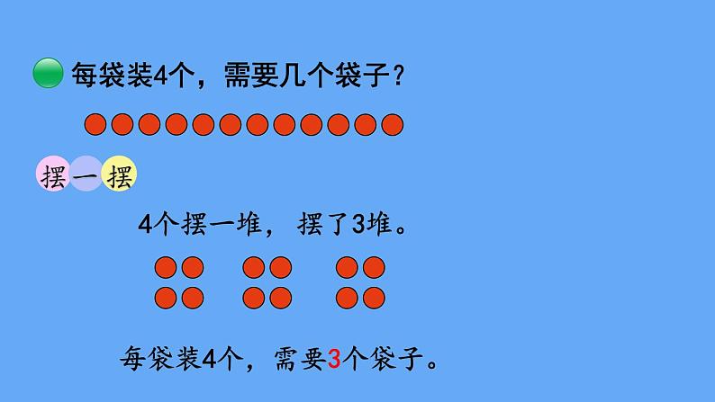 北师大版数学二年级上册数学7.2 分苹果 课件第6页