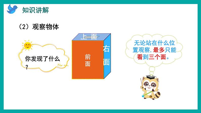 3.1 从前面、右面和上面观察物体（课件）苏教版四年级上册数学08