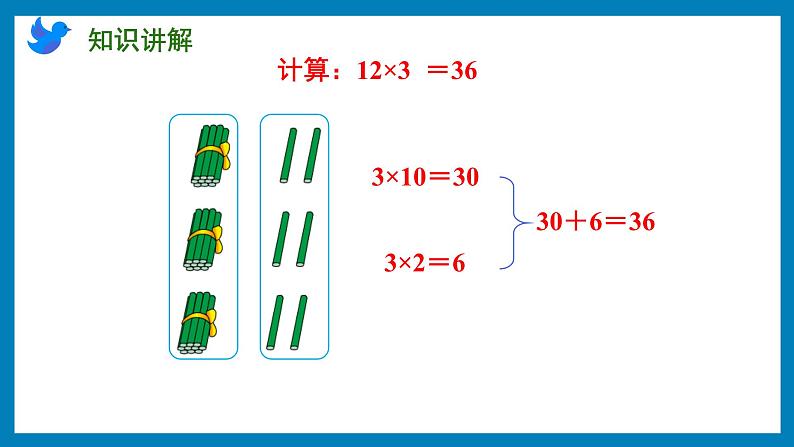 1.5 两、三位数乘一位数的笔算（不进位）（课件）苏教版三年级上册数学第6页