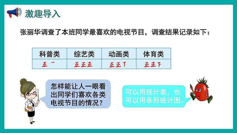 4.1 简单的统计表和条形统计图（课件）苏教版四年级上册数学02