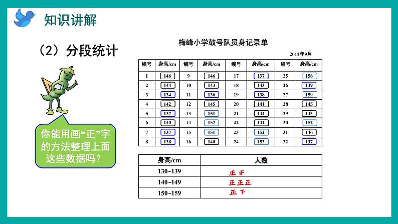 4.2 分段整理数据并制作统计表（课件）苏教版四年级上册数学07