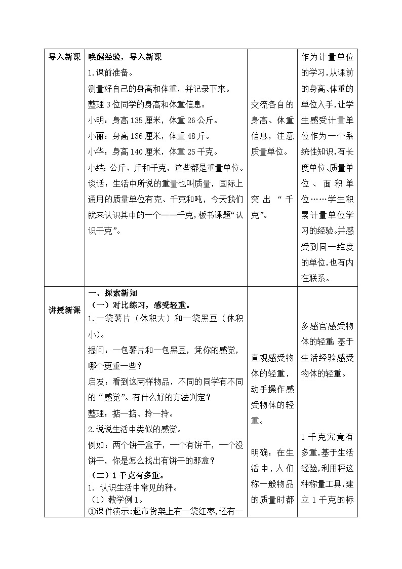 【核心素养】苏教版小学数学三年级上册2.1《认识千克》课件+教案+同步分层练习（含答案和教学反思）02
