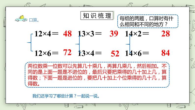 【核心素养】苏教版小学数学三年级上册1.15两、三位数乘一位数练习四课件+教案+同步分层练习（含答案和教学反思）04