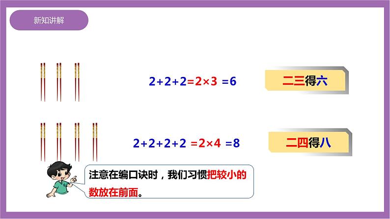 西师大版2上数学 1.2 1,2的乘法口诀 1 课件+教案+练习07