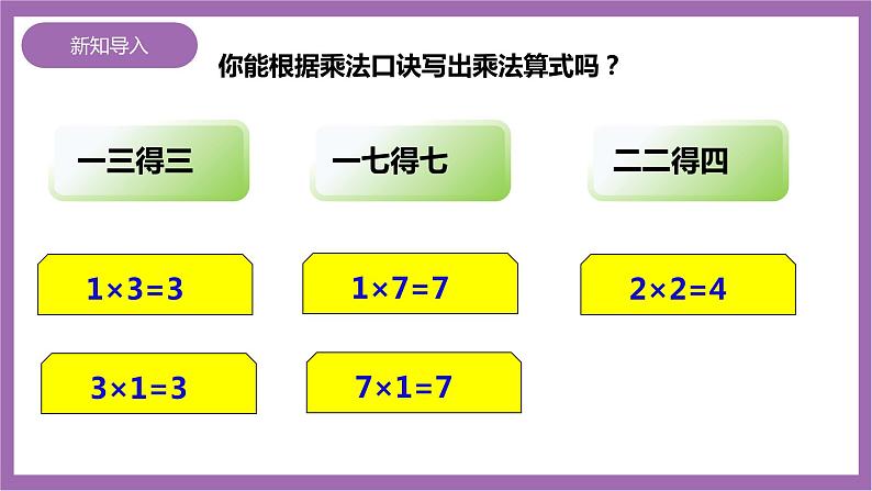 西师大版2上数学 1.3 3的乘法口诀 1 课件+教案+练习02