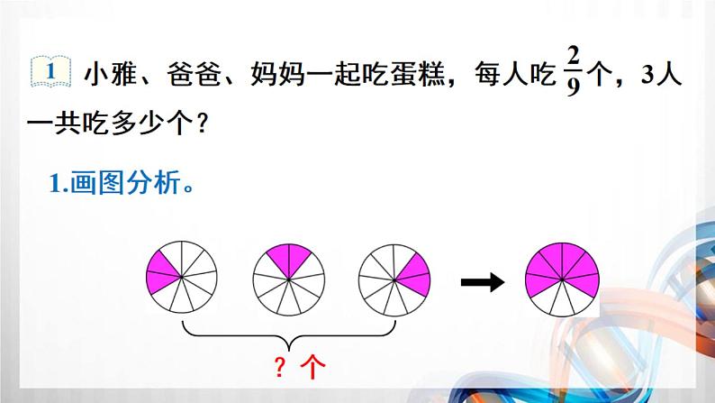 人教新插图六年级数学上册1-1《分数乘整数（1）》课件+教案+课后服务作业设计05