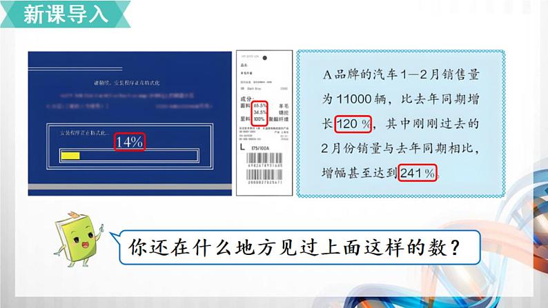 人教新插图六年级数学上册6-1《百分数的意义和读写法》课件+教案+课后服务作业设计02