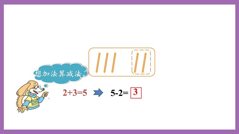 一 10以内数的认识及加减法（一） 第2课时 5以内数的减法 课件第5页